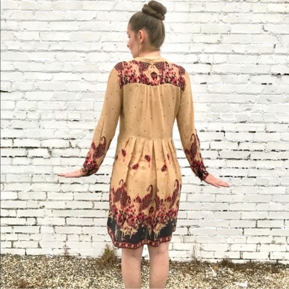 Free People Bella Printed Tunic Dress S Paisley - Picture 2 of 8